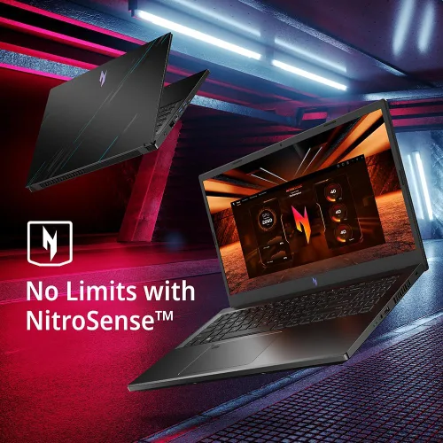 Vista 7 de Laptop Acer Nitro V para juegos Procesador Intel Core i5-13420H GPU NVIDIA GeForce RTX 3050 Pantalla IPS FHD de 15.6" 144Hz 8GB DDR5 SSD