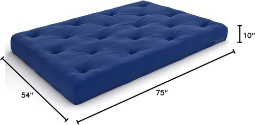 Vista 16 de Nirvana Futons Colchón de futón extra grueso de alta calidad de 10 pulgadas, sarga caqui, fabricado en Estados Unidos