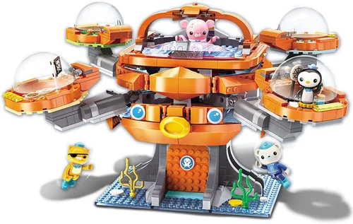 para Edad 8+ Juego de bloques de construcción Octonauts Aventura en el Océano Octopod Castillo Juego de bloques de construcción & Barnacles Kwazii