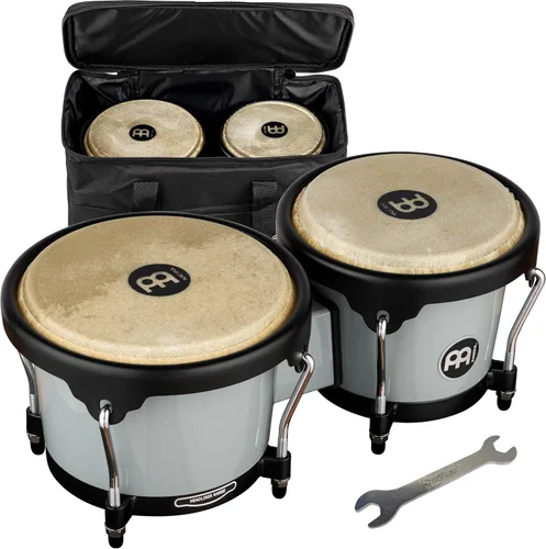 Vista 27 de Meinl Percussion HB100SNT-M bongós de madera natural de 6 3/4 y 8 pulgadas, Negro