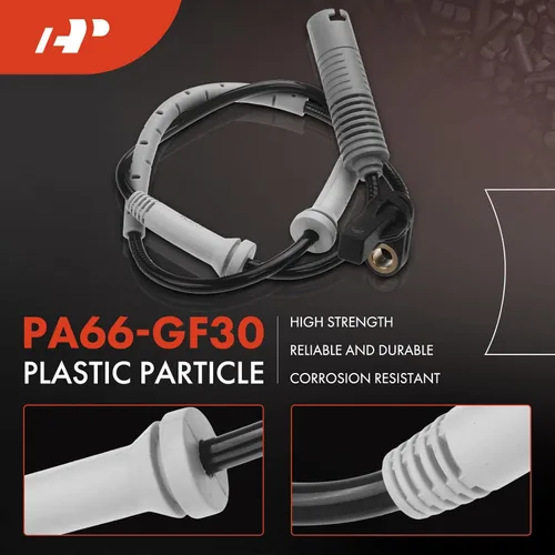 Vista 4 de A-Premium Sensor de velocidad de rueda ABS compatible con modelos BMW - 323i 325i 2006, 328i 2007-2011, 128i 2008-2013 - Lado delantero y trasero