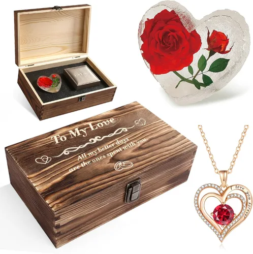 SKPAND Regalos hechos a mano para esposa, aniversario, romántico, magníficos regalos de cumpleaños para ella, aniversario de amor para mujeres,