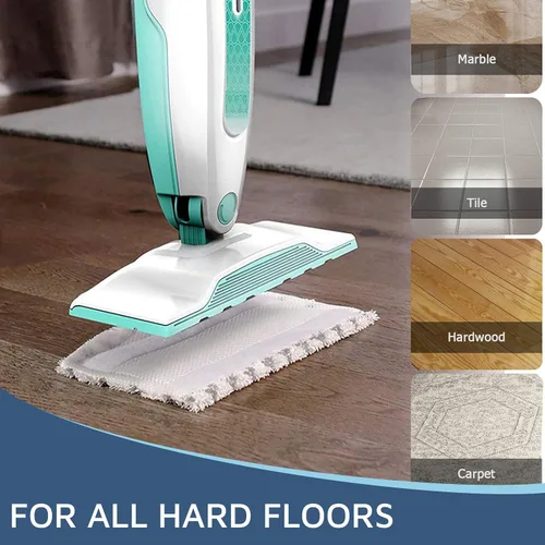 Vista 5 de F Flammi 12 Pack Microfiber Mop Replacement Pads for Shark Steam Mop S1000/S1000A/C/WM/S1001C & S2001 with Professional Scrubbing Strips – Washable