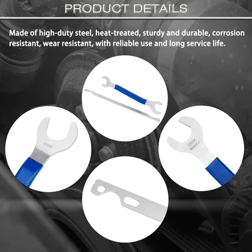 Vista 6 de ReluxGo Juego de llaves para remover acoplamiento de ventilación de 32 mm y 36 mm, 2 piezas. Juego de herramientas para remover el soporte del polea