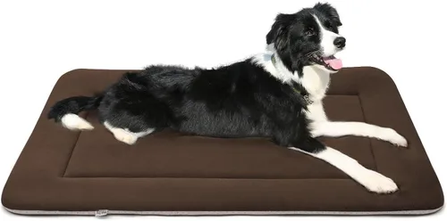 Vista 10 de Magic Dog Cama - Tapete suave para perros medianos/grandes, lavable a máquina, de 36 pulgadas, con parte inferior antideslizante, color gris oscuro