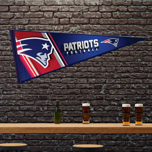 Vista 2 de Rico Industries NFL Football Primary 12" x 30" Felt Wall Décor Pennant - Great for Home/Bed Room/Man Cave Décor