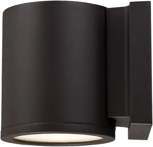 Vista 6 de WAC Lighting WS-W2605-AL - Lámpara de pared LED para exteriores, luz individual amigable con el cielo oscuro, 3000K, aluminio cepillado