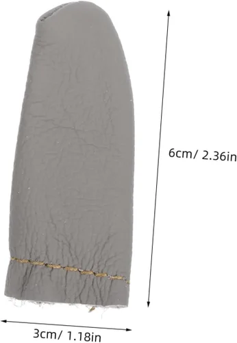 Vista 8 de ULDIGI Dedal versátil para coser a mano, 10 unidades, dedal de cuero para coser a mano, herramientas de tejer, color aleatorio