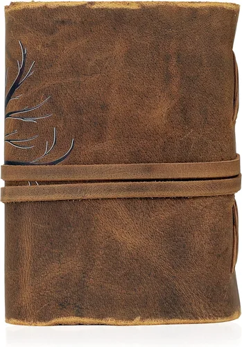 Vista 6 de cuero Libro de hechizos Hocus Pocus, libro de hechizos Hocus Pocus, regalos de utilería, decoraciones de Halloween, decoración de cuero, diario