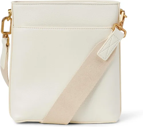 Vista 6 de Yaxa Essentials Bolso bandolera delgado de piel sintética para mujer