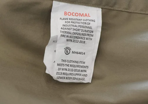 Vista 7 de BOCOMAL Camisas FR Resistente a la llama 100% C NFPA2112 7.5oz Camisa de soldadura resistente al fuego para hombres