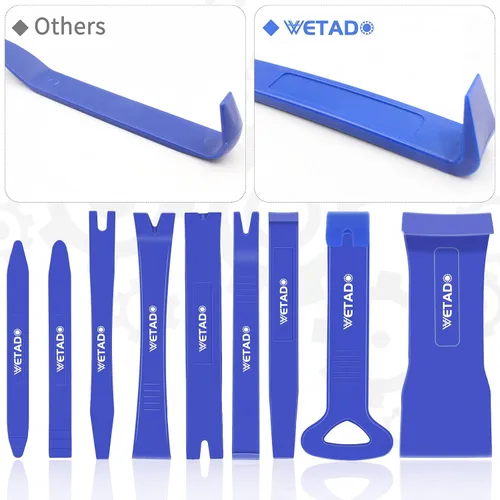 Vista 4 de Wetado - Kit de herramientas de extracción de moldura automática, 15 piezas, herramientas de extracción de panel de automóvil, kit de ajuste