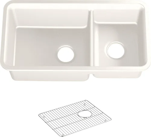 Vista 63 de KOHLER K-28001-CM5 Cairn Fregadero, 24 pulgadas, beige mate