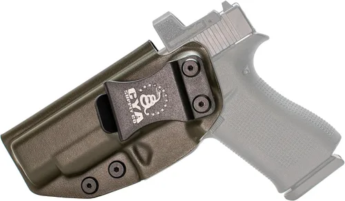 Vista 6 de CYA Supply Co. Funda para llevar armas dentro del cinturón, lista para ópticos (verde OD) IWB, para llevar armas ocultas, dentro de la cintura