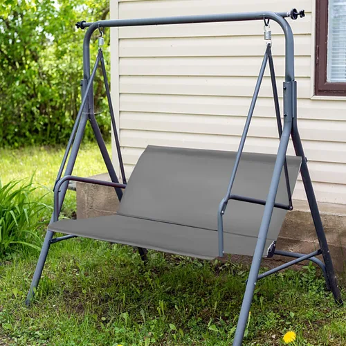 Vista 2 de Funda de asiento para columpio de patio y porche al aire libre, 600D Oxford grueso impermeable, fundas de protección de cojines de columpio