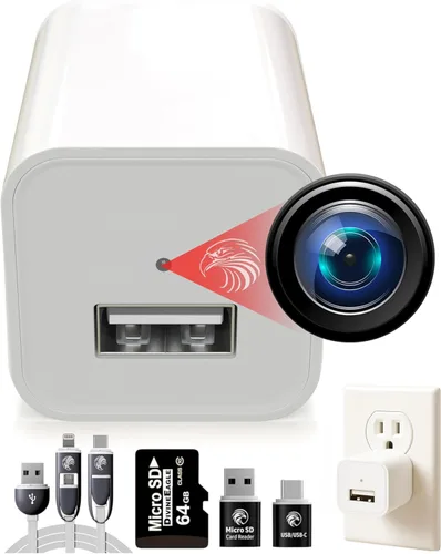 Vista 8 de DIVINEEAGLE Cámara domo Full HD enchufable – Cámara para mascotas de 1080p confiable premium con detección de movimiento – Fácil configuración sin