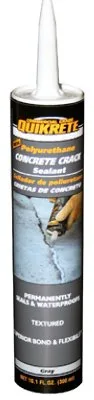 Quikrete Sellador de grietas de hormigón de poliuretano gris 10.i oz.