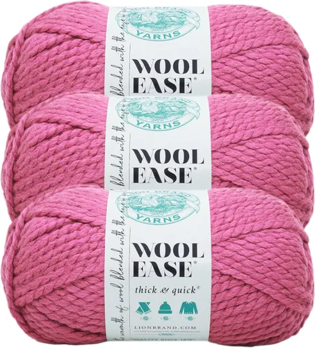 Vista 94 de Lion Brand Yarn - Ovillo de lana Wool-Ease Thick & Quick color fuerza aérea