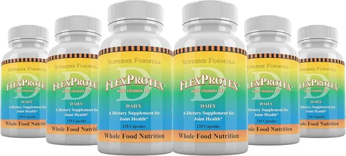 Vista 8 de Daily Health, FlexProtex D Joint Muscle Support Whole Food Nutrition Natural Herbal Blend Plus 1 Botella Marine Coral Calcio 90 Cápsulas