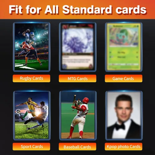 Vista 5 de 400 fundas de plástico duro para tarjetas, protector de tarjetas de béisbol