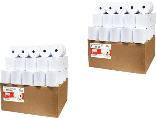 Vista 42 de (200 rollos) 2 1/4 pulgadas x 50 pies - Rollos de papel térmico para recibo de 55 GSM, papel alemán de calidad premium, se adapta a todos