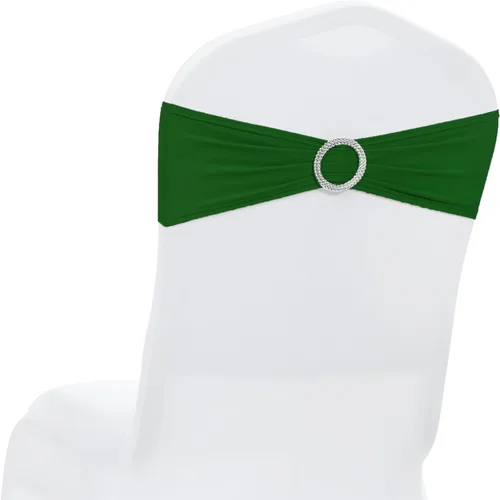 Vista 17 de MDS - Paquete de 10 bandas de elastano para silla, universales, se ajustan a bandas elásticas para sillas con hebilla, para boda, lazo deslizante