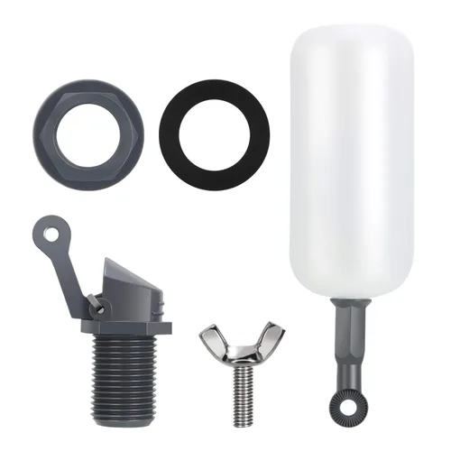 Vista 2 de meekoo Válvula de bola flotante, 1.57 pulgadas macho llenado automático humidificador tanque de agua con brazo ajustable para estanques, canal