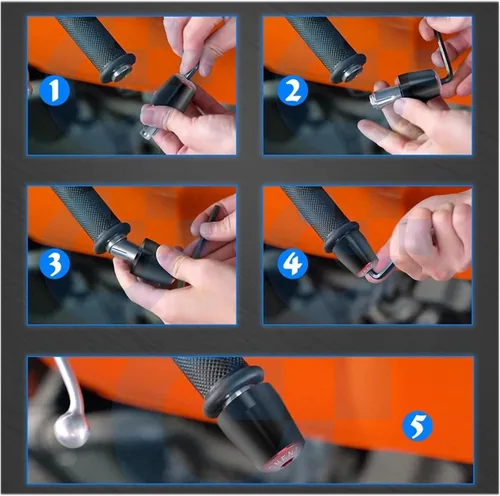 Vista 3 de Motorcycle for Yamaha XT660/X/R/Z XT660 2004 2005 2006 2007 2008 2009 2010 2011-2017 7/8" 22mm Motorcycle CNC Aluminum Handlebar Grips Ends Handle