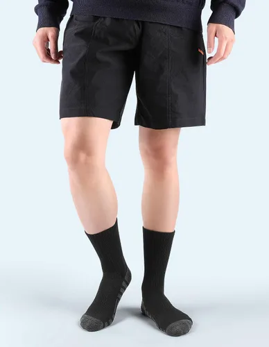 Vista 2 de Airacker Calcetines atléticos para correr y correr para hombre y mujer Negro