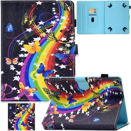 Vista 10 de Funda universal para tablet de 7.0 pulgadas, soporte Artyond Folio con ranuras para tarjetas para Samsung Galaxy Tab 7.0, Kindle Paperwhite 6.8