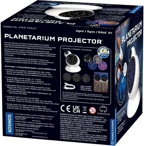 Vista 2 de El proyector planetario Thames & Kosmos, herramienta esencial STEM Ilumina tu habitación como un teatro planetario El proyector dual proyecta