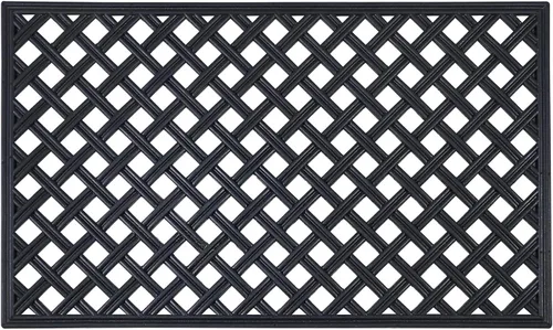 Vista 9 de Tapetes de goma reciclada, duraderos y fáciles de limpiar para todas las estaciones, resistentes para todo tipo de clima, para entradas, parte