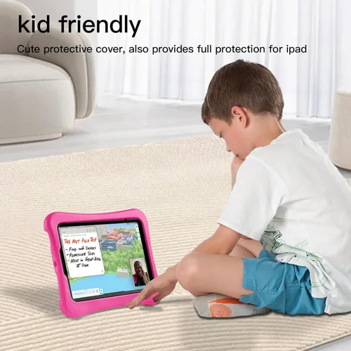 Vista 70 de Funda para Niños para iPad mini 7 (A17 Pro) 2024/iPad Mini6 2021, Peso Ligero Resistente/A Prueba de Golpes/A Prueba de Caídas con Asa/Soporte