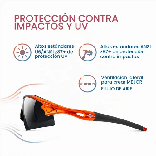 Vista 4 de ToolFreak Gafas de seguridad – Protección UV e impacto ANSI z87.1 (Reevo)