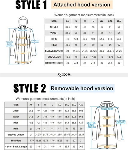 Vista 7 de 33,000ft Chaqueta larga Softshell para mujer con forro polar polar cortavientos impermeable