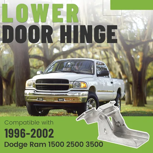 Vista 2 de Bisagra de puerta inferior delantera izquierda o derecha compatible con Dodge Ram (1500 1996-2001, 2500 3500 1996-2002) 1 pieza de repuesto