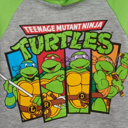 Vista 2 de Teenage Mutant Ninja Turtles Donatello Leonardo Michelangelo Raphael - Sudadera con capucha de forro polar para niños pequeños a grandes
