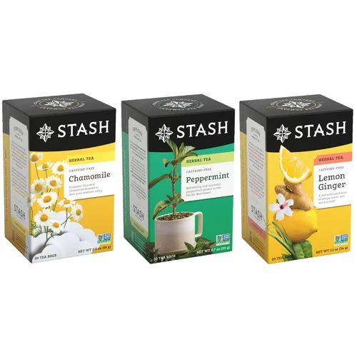 Vista 14 de STASH Paquete variado de té negro, con cafeína, 6 cajas de 18-20 bolsas de té cada una, especias de naranja, melocotón, doble bergamota Earl Grey