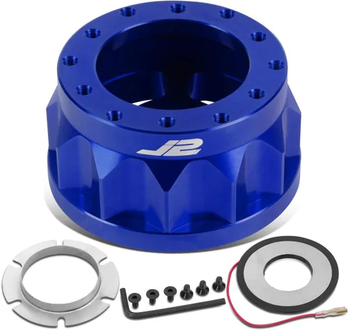 Vista 23 de J2 Engineering J2-HUB-OH90-BK - Adaptador de buje de volante de aluminio de 2 pulgadas, 6 pernos, color negro, compatible con 88-91 Civic CRX