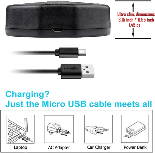 Vista 3 de Kastar Batería x2 + cargador USB dual para LP-E6 LP-E6N, EOS 60D 60Da EOS 70D XC10 EOS 5D Mark II 5D Mark III 5D Mark IV, EOS 5DS 5DS R, EOS 6D 7D