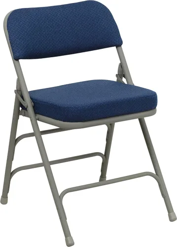Vista 12 de Silla plegable de metal tapizada Hercules de Flash Furniture, tela curvada color borgoña, 2