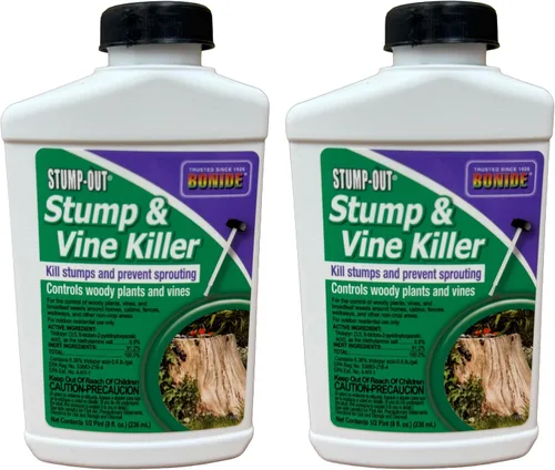Bonide Líquido concentrado para matar vid y muñones con aplicador 8 oz, paquete de 2