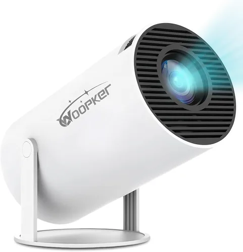 Vista 10 de WOOPKER Mini proyector HY260 Pro actualizado con WiFi y Bluetooth 5.4, enfoque automático/Keystone, soporte nativo 1080P para 4K, control remoto Air