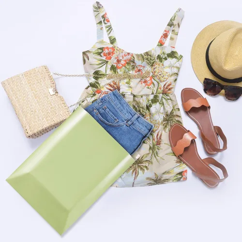 Vista 5 de Metronic Sobres de polietileno de 14.5 x 19 pulgadas, 100 unidades, bolsas de envío adhesivas fuertes para ropa, sobres de envío impermeables y a