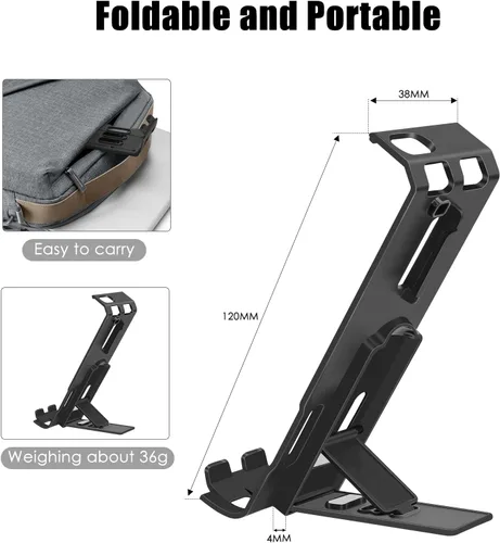 Vista 5 de Soporte para cubierta de vapor de válvula, soporte magnético plegable ajustable con agujeros de carga y disipación para accesorios de cubierta