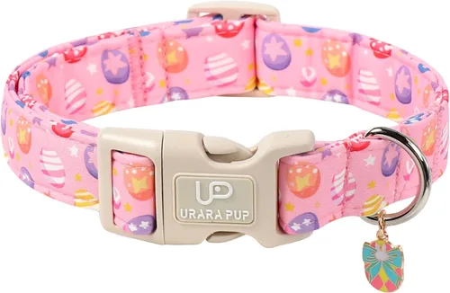 Vista 17 de Collar de algodón para perro de verano con hebilla de metal, collar de regalo para niñas o niños pequeños, medianos y grandes, lindos collares
