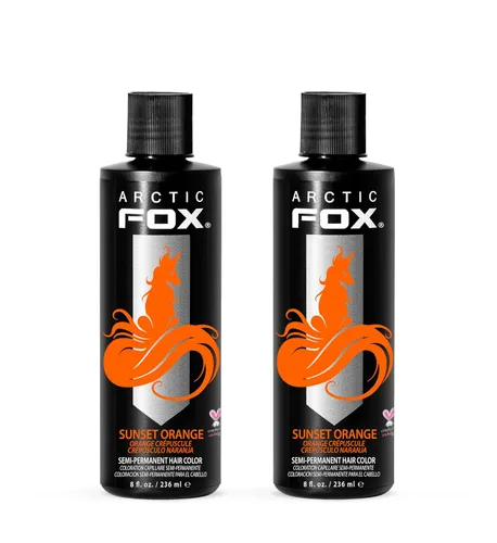 Vista 110 de Arctic Fox Tinte semipermanente para el cabello Apricot Anarchy, vegano, sin crueldad, sin amoníaco, 5.6 onzas líquidas