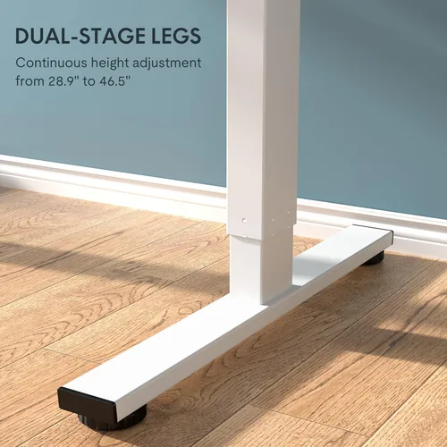Vista 7 de FLEXISPOT EN1 - Escritorio de altura ajustable de una pieza de 40 x 24 pulgadas, escritorio de pie pequeño para espacio pequeño, mesa de oficina