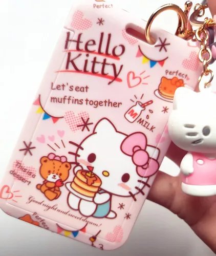 Vista 3 de Llavero Hello Kitty para niñas y mujeres Figuras Sanrio Accesorios para bolsa de regalo de cumpleaños (Hello Kitty 1)