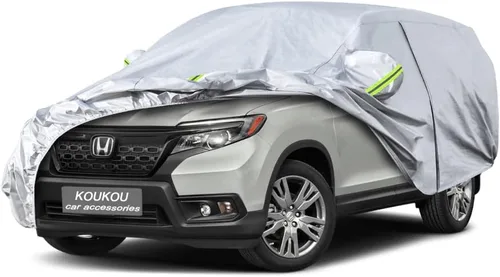 Vista 103 de KouKou Funda impermeable para automóvil SUV adecuada para BMW X1 de 2009 a 2025, 7 capas a prueba de viento para todo tipo de clima, cubierta